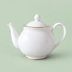 white porcelain teapot, as a cover photo