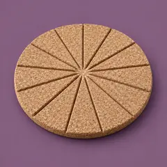 round cork trivet, as a cover photo