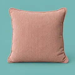 square blush corduroy cushion, as a cover photo