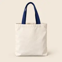 cream canvas tote bag, as a cover photo