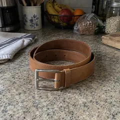 tan leather belt, as photographed