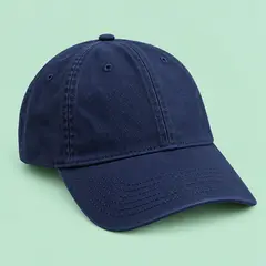 navy canvas baseball cap, as a cover photo