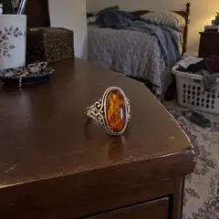 silver ring, as photographed