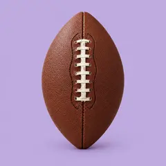 plain brown stitched leather football, as a cover photo