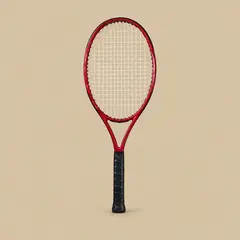 red tennis racket, as a cover photo