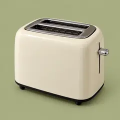 cream retro two-slot toaster, as a cover photo