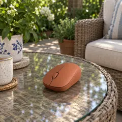 terracotta wireless computer mouse, moved into a new room