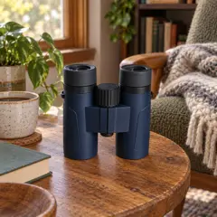 navy compact binocular set, moved into a new room