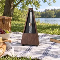 walnut pyramid mechanical metronome, moved into a new room