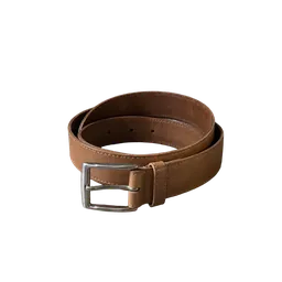 tan leather belt, background removed by Letti
