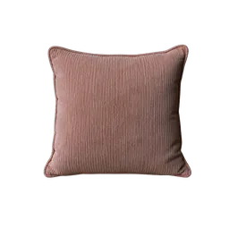 square blush corduroy cushion, background removed by Letti