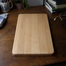 rectangular maple cutting board, as photographed