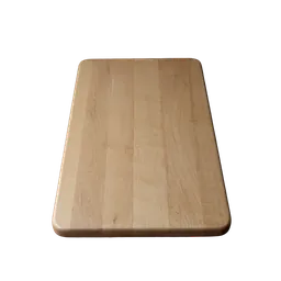 rectangular maple cutting board, background removed by Letti