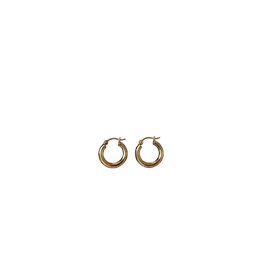 small gold hoop earrings, background removed by Letti