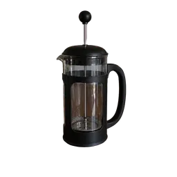 glass French press, background removed by Letti