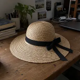natural straw sunhat, as photographed