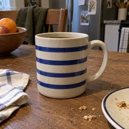 cream ceramic mug, as photographed